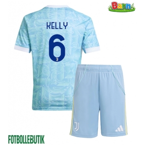 Juventus Lloyd Kelly #6 Bortaställ Barn 2025-26 Kortärmad (+ Korta byxor)